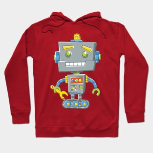 Robot with Spanner Hoodie